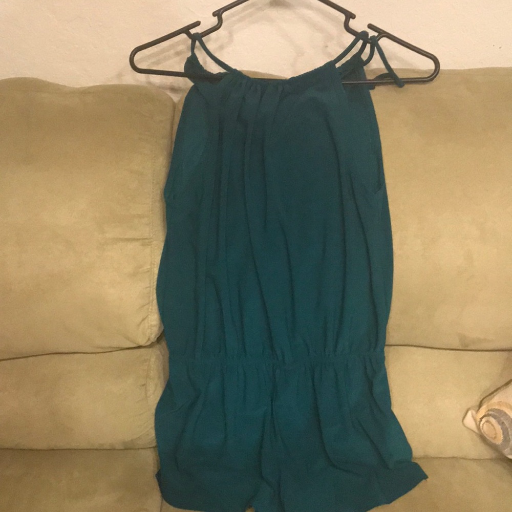 Forever 21 Green Romper Size Small